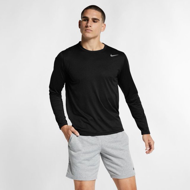ÁO SWEATER CHÍNH HÃNG - Nike Dri-FIT Men's Long-Sleeve Training T-Shirt 'Black' - 718837-010