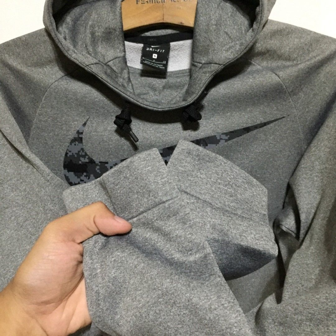 Áo Hoodie Chính Hãng - Nike Therma-fit Camo Logo Windbreaker Training 