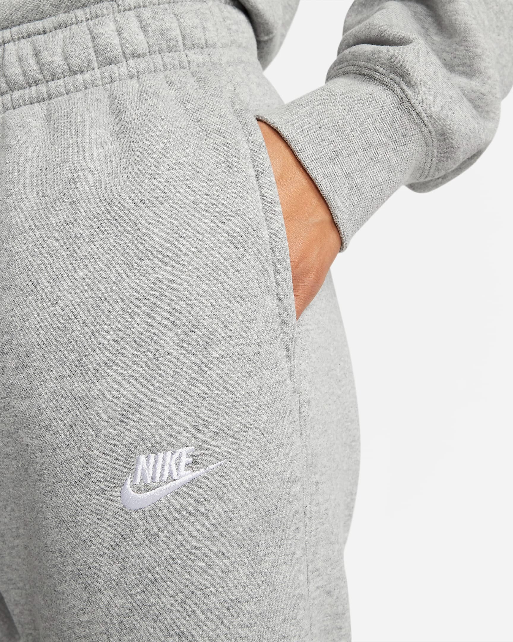 Quần Dài Chính Hãng - Nike Sportswear Club Fleece '' Xám Trắng'' - BV2671-063