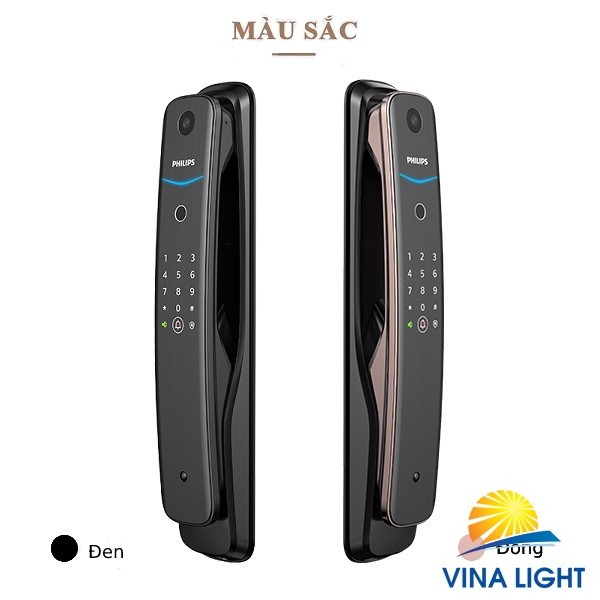 Màu sắc của khóa cửa vân tay có camera DDL702-1HW Philips