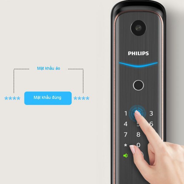Tính năng mật khẩu ảo của khóa Philips