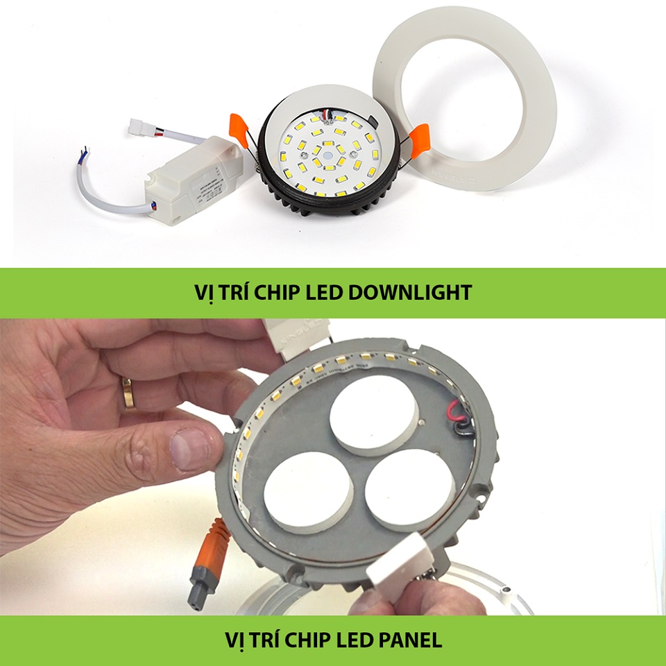 Chip led của đèn Led panel và đèn Led downlight