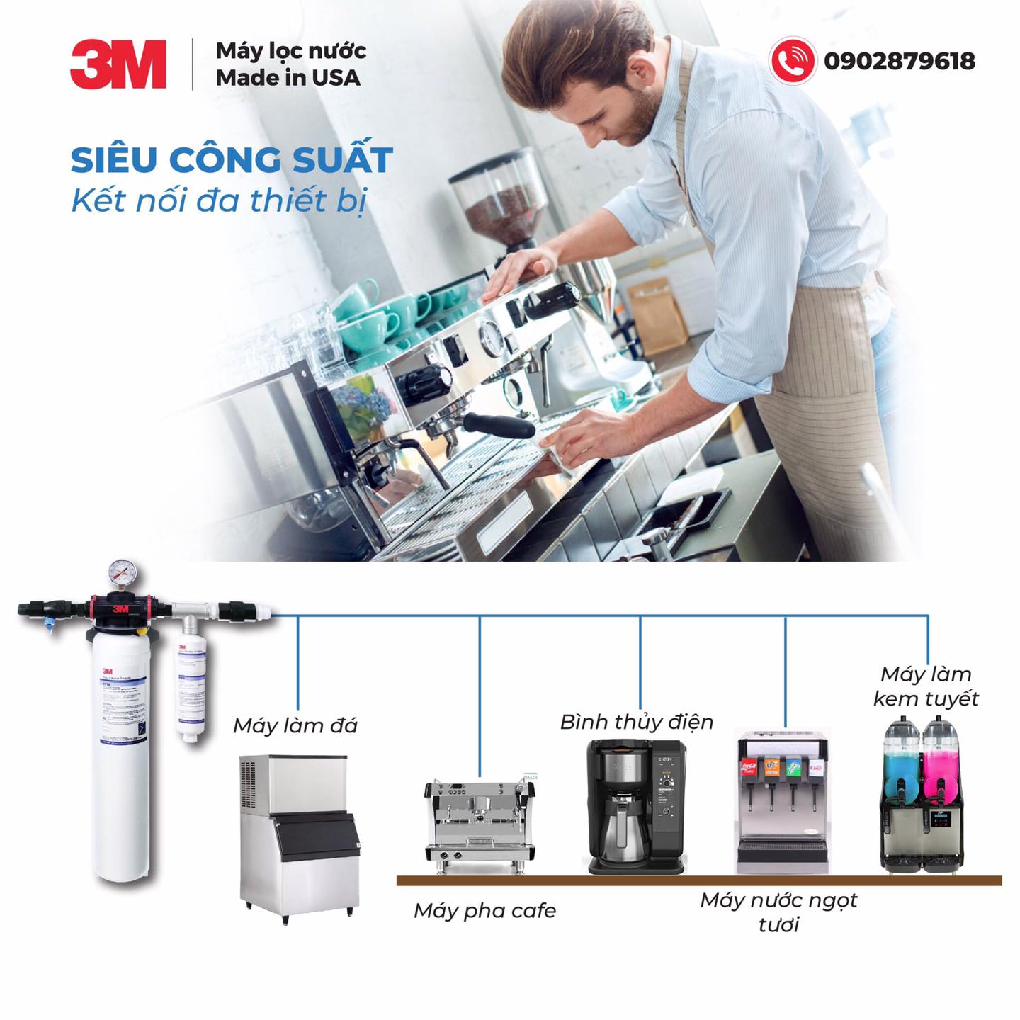 Tại sao tại các quán cafe lớn chỉ dùng máy lọc nước 3M có giá rẻ như DP190