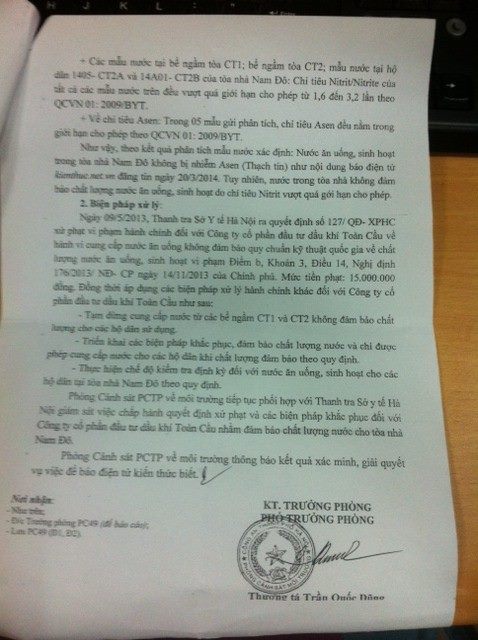 Nước Nhiễm Chất Độc, Dân Cư Đối Mặt Nguy Cơ Ung Thư, Hoại Tử