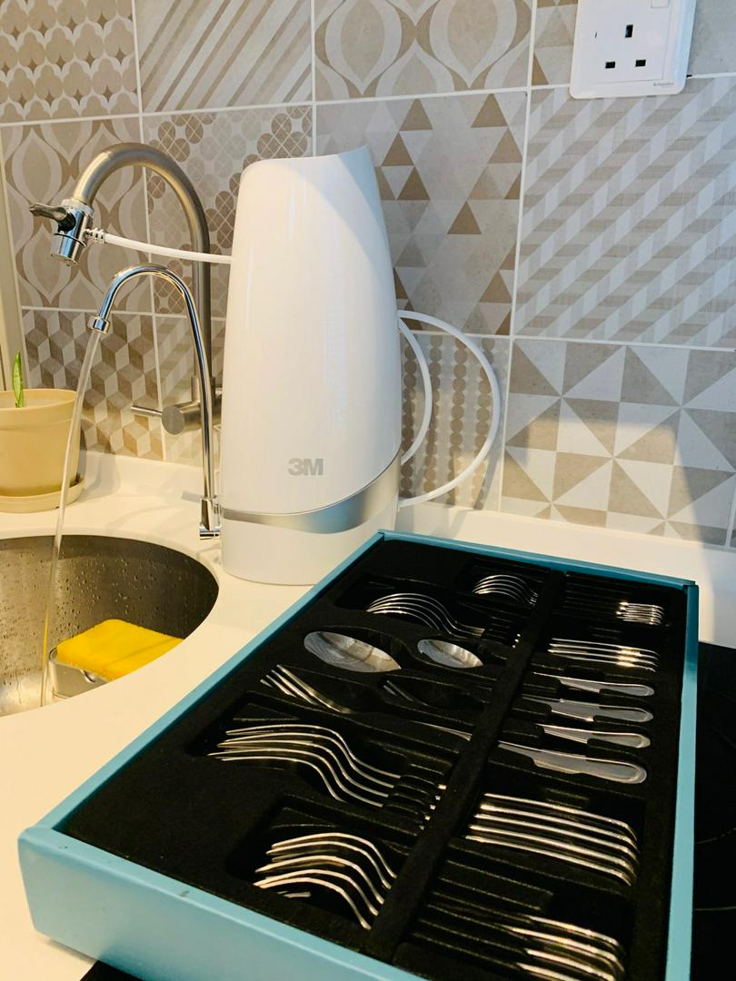 Máy lọc nước uống để bàn 3M CTM-02 được lắp đặt thực tế