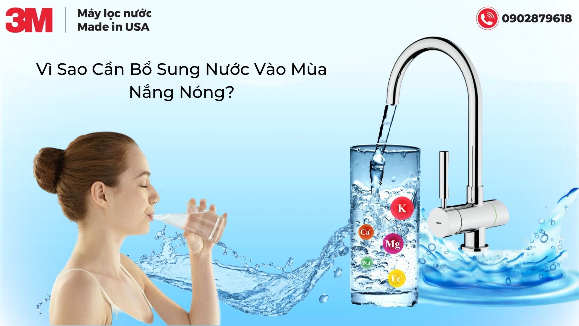 bổ sung nước đúng cách mùa nắng nóng