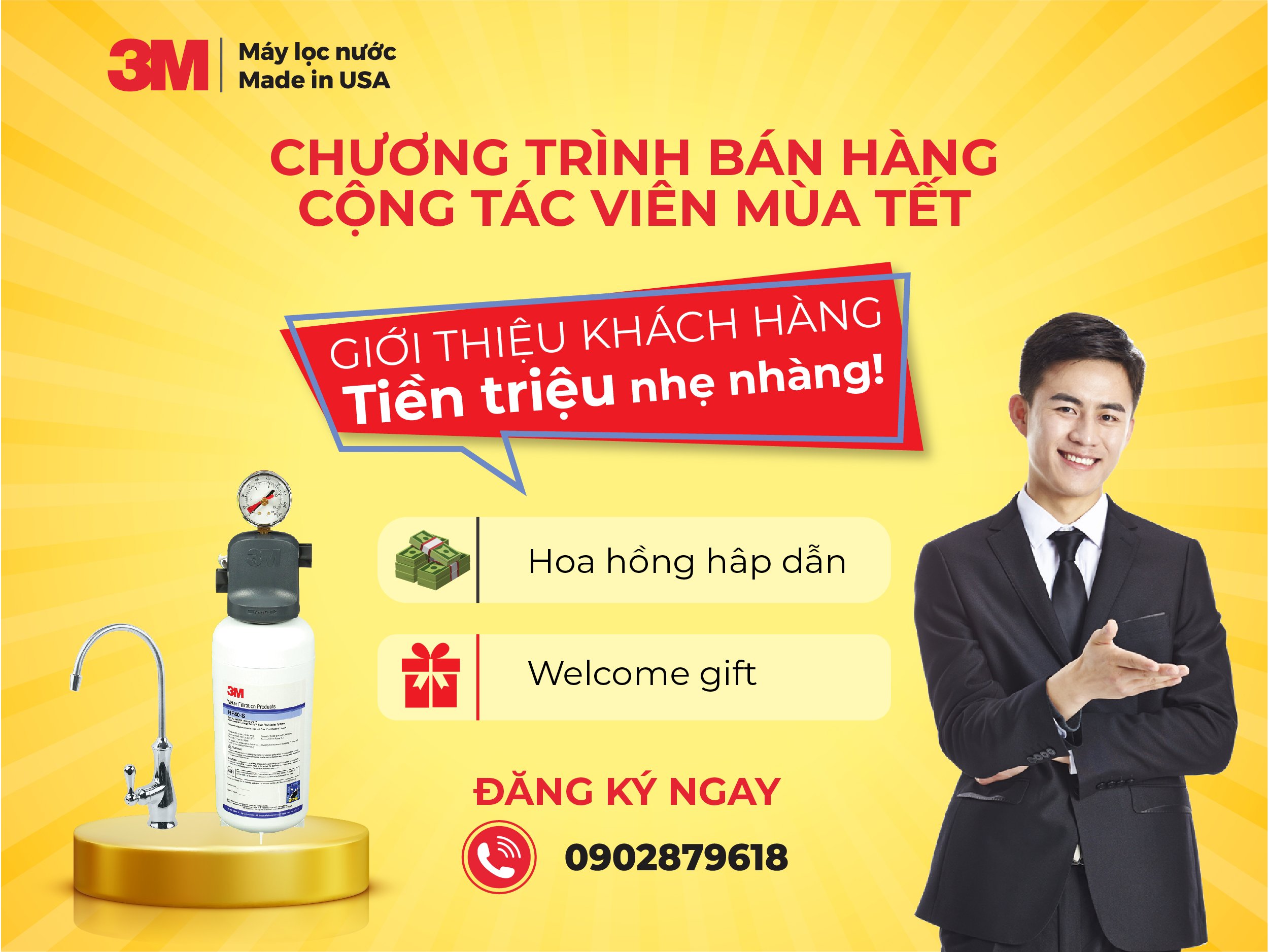 Chương trình bán hàng cộng tác viên Máy lọc nước 3M