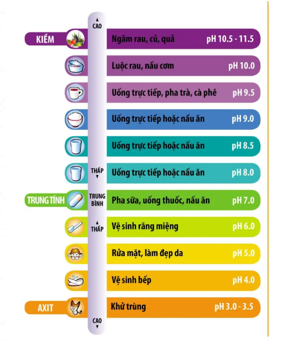Hàm lượng độ pH tốt nhất của cơ thể người
