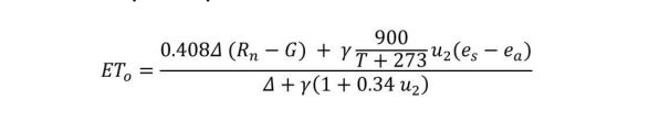 phuong trinh ET tham chieu cua FAO