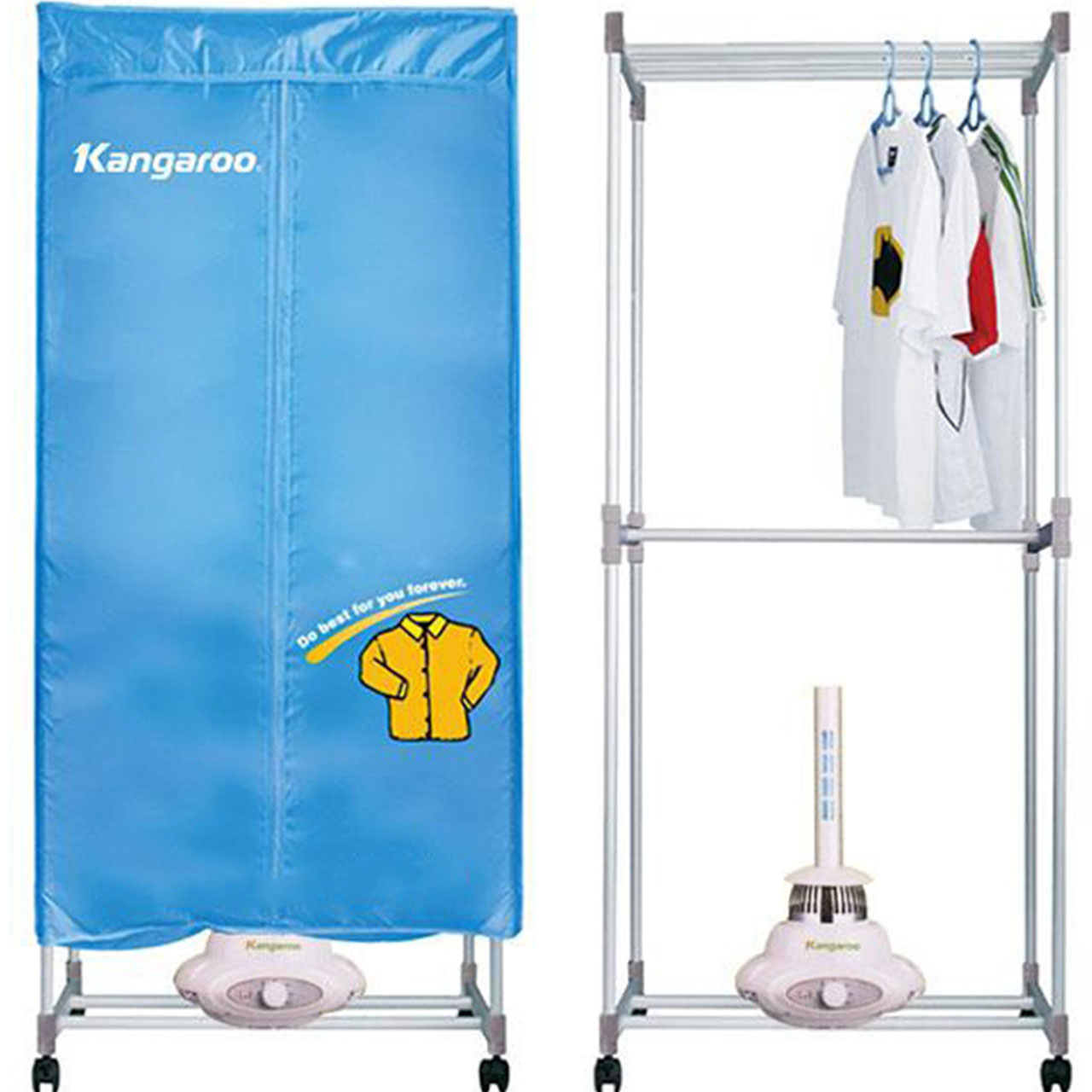 Tủ sấy quần áo có đèn UV diệt khuẩn Kangaroo KG307H