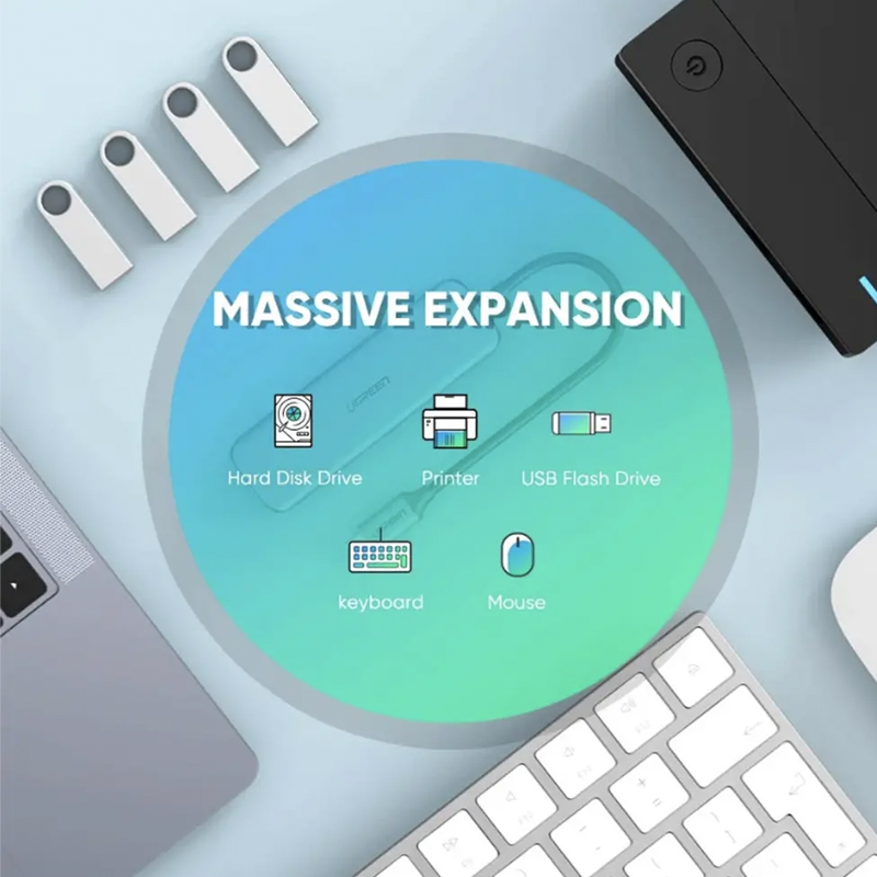 bộ chia usb 3.0 4 cổng ugreen cm207 50768