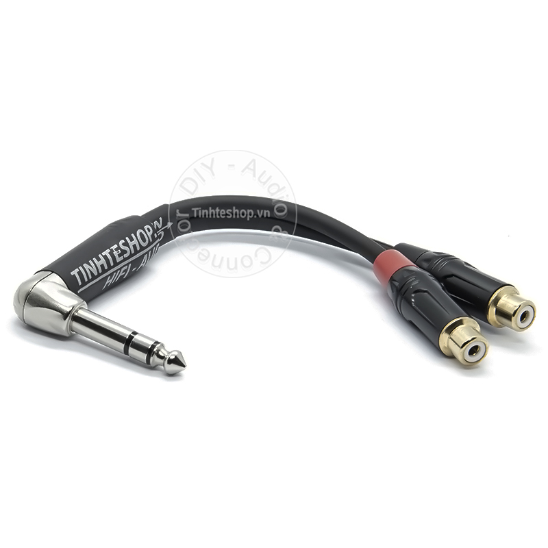 dây 6.35mm chia 2 av