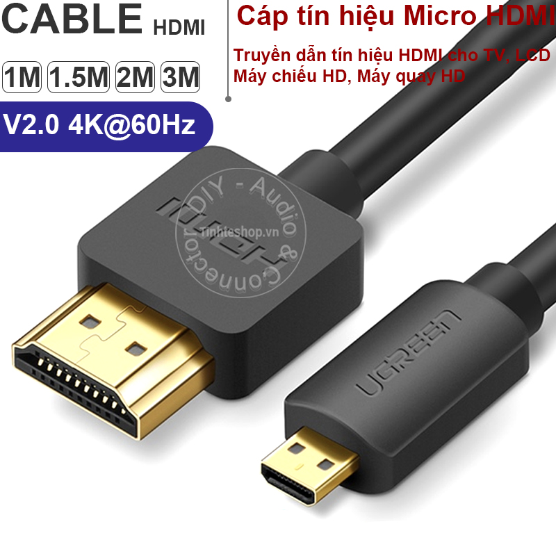 cáp micro hdmi sang hdmi ugreen