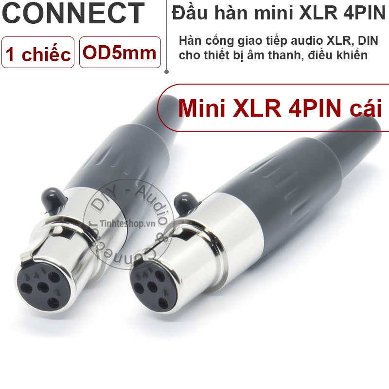 đầu hàn mini xlr 4 pin