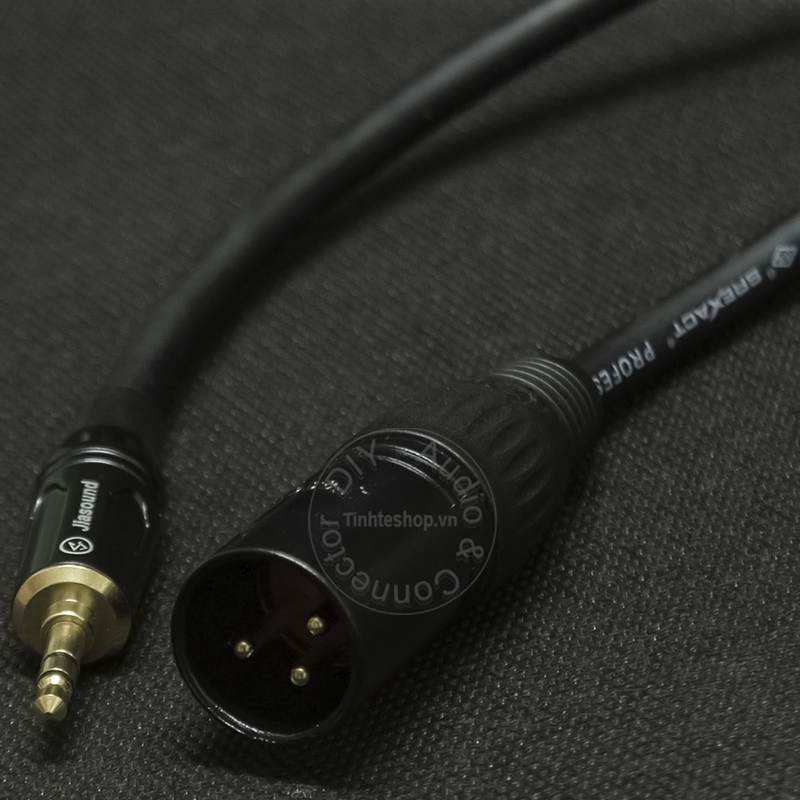 Đầu hàn XLR đực 3 pin nhân đồng mạ vàng Jiasound YM003BG