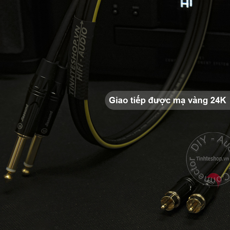 cáp cắm bàn trộn cổng 6.5mm ra av của loa