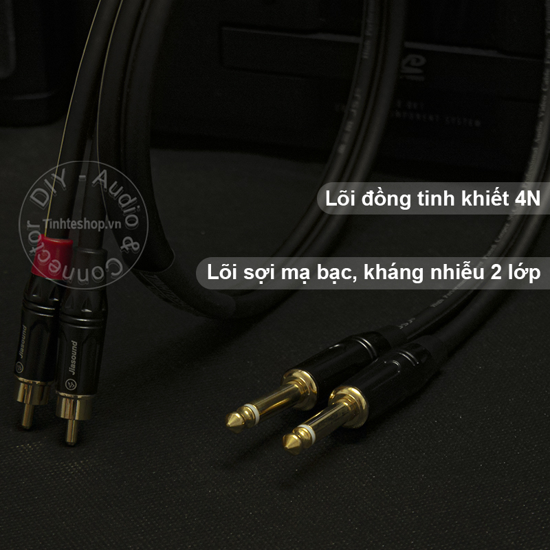 audio cable 6.5mm to rca cable