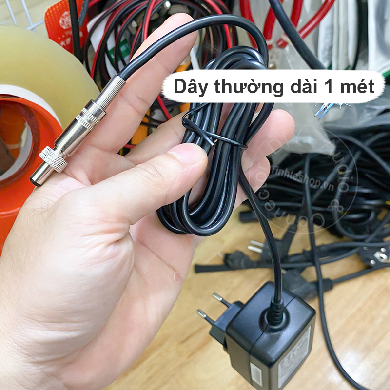 Cục sạc 12V-2A jack nguồn 5.5x2.1mm locking