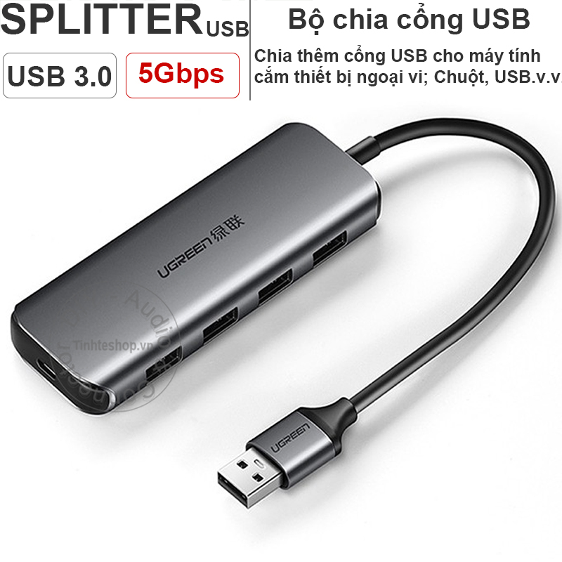 bộ chia usb 3.0 4 cổng ugreen cm207 50768