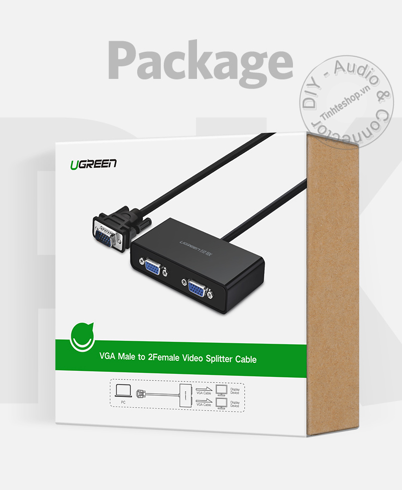 250MHz 2-port VGA splitter