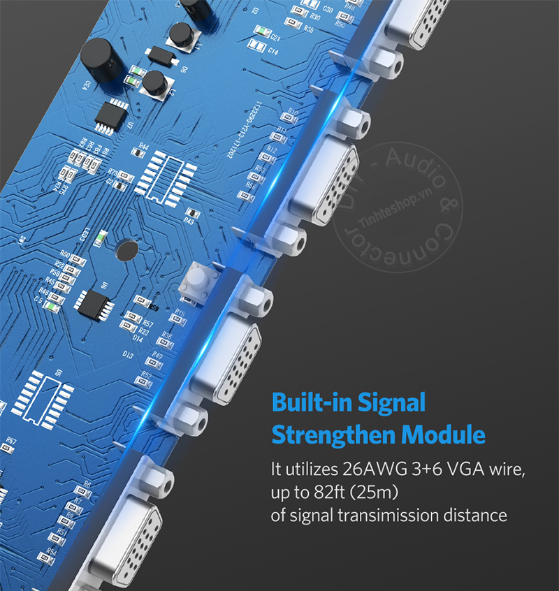 250MHz 2-port VGA splitter