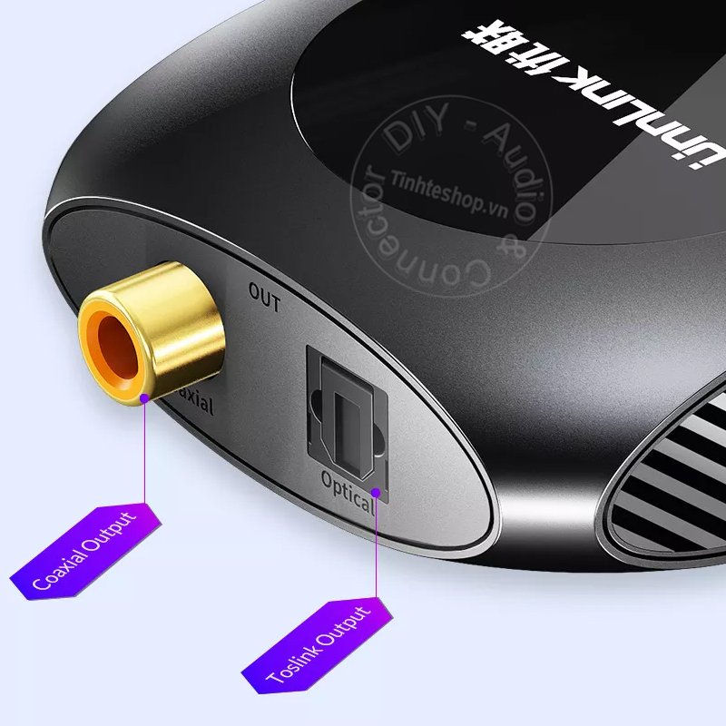 Bộ chuyền âm thanh AV sang quang coaxial cho loa Soundbar
