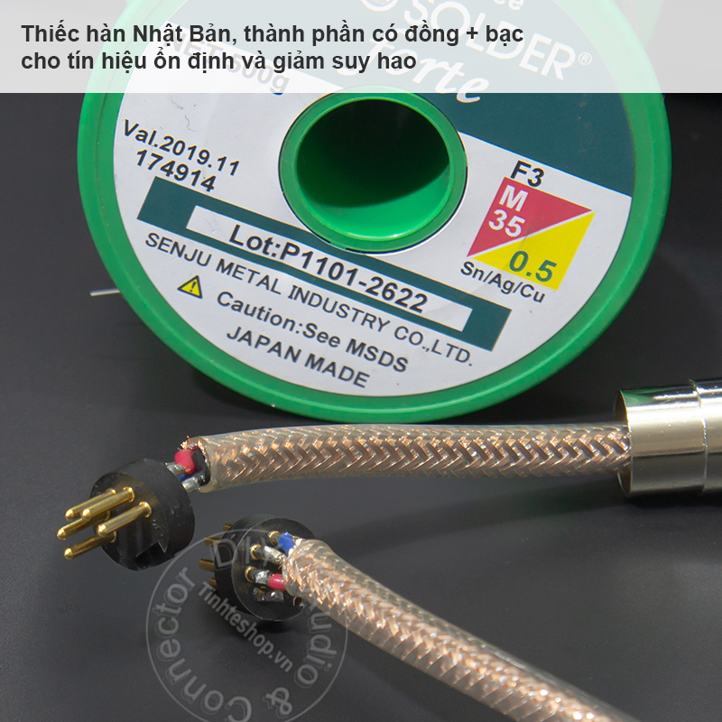 Dây âm thanh DIN MIDI 5 pin đực