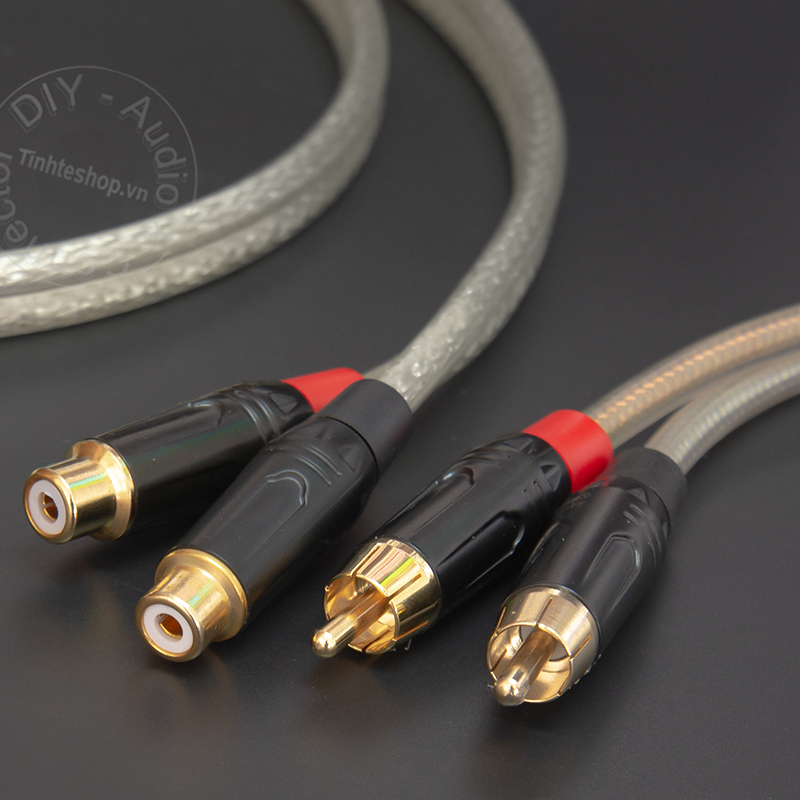 RCA female to 2 RCA female cable