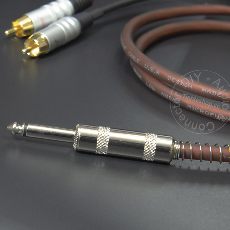 6.5mm mono to 2 XLR male cable