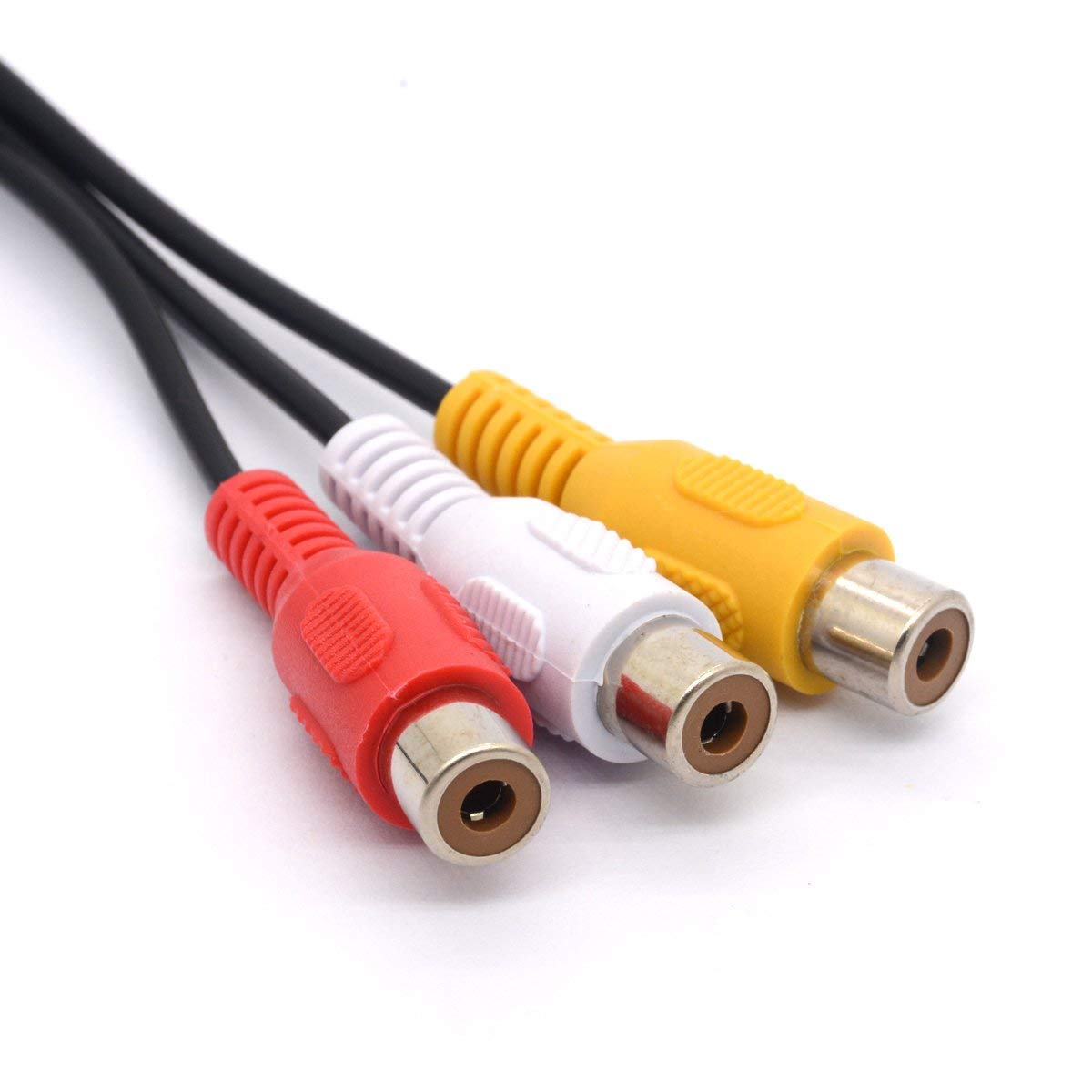 3.5mm male to 3 RCA female cable