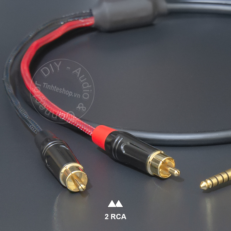 2.5 to 2 RCA balanced audio cable for DAC AMP Speaker Amplifier