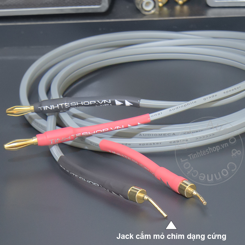 DIY 4mm to 2mm banana jack speaker cable 1 side OFC 5N copper