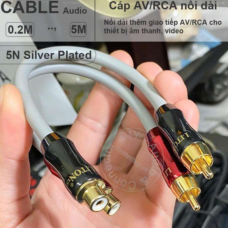 Lotus audio cable male to female extension