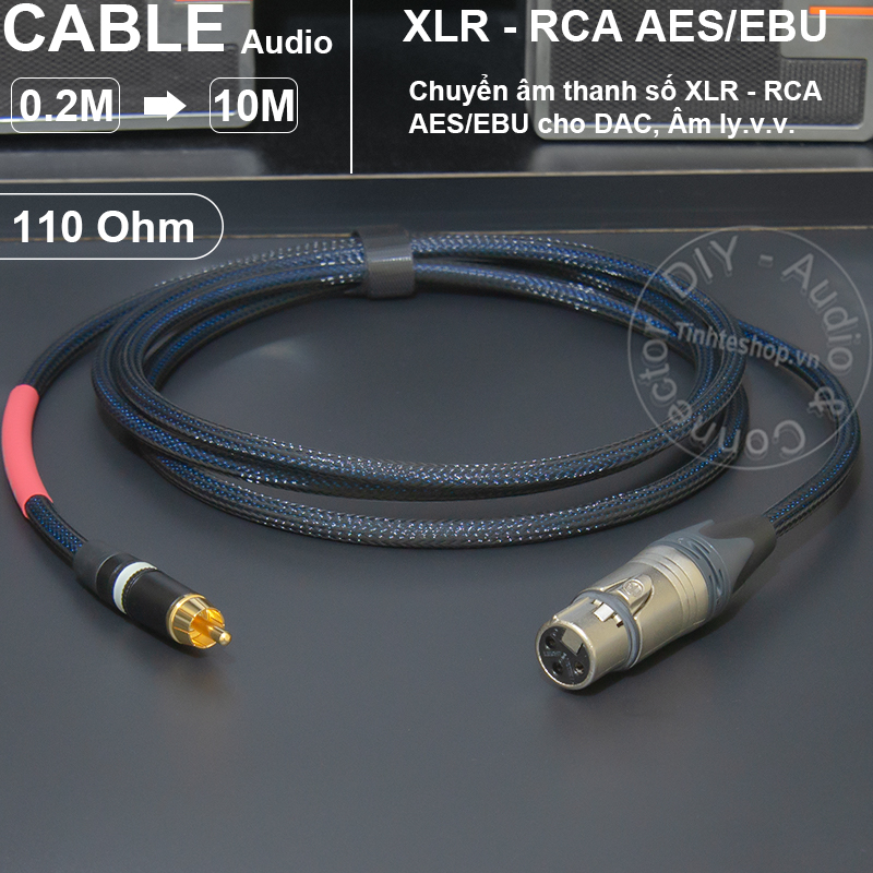 DIY AES EBU XLR to RCA digital audio cable