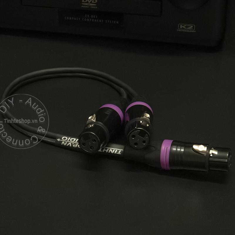 audio cable xlr female to 2 xlr female
