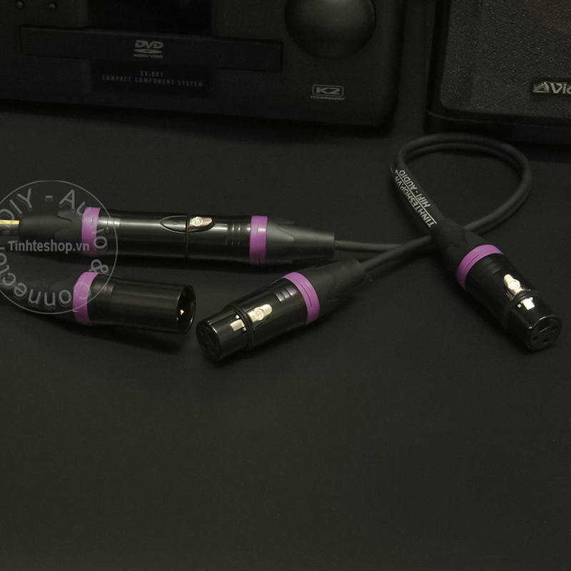 cáp chia cổng xlr 1 ra 2