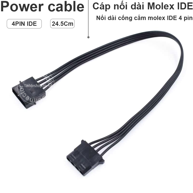 cáp nối nguồn 4pin ide đực sang cái