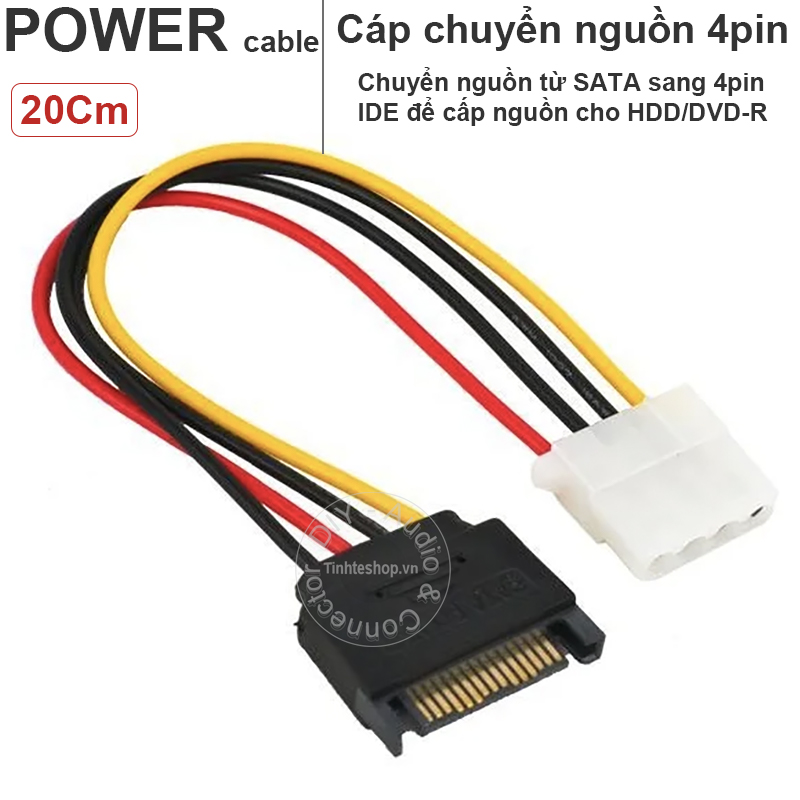 dây chuyển nguồn sata ra ide 4 pin