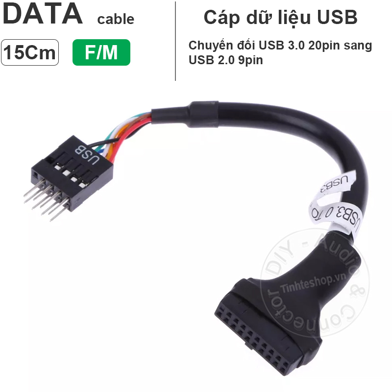 USB 2.0 9pin to USB 3.0 20pin