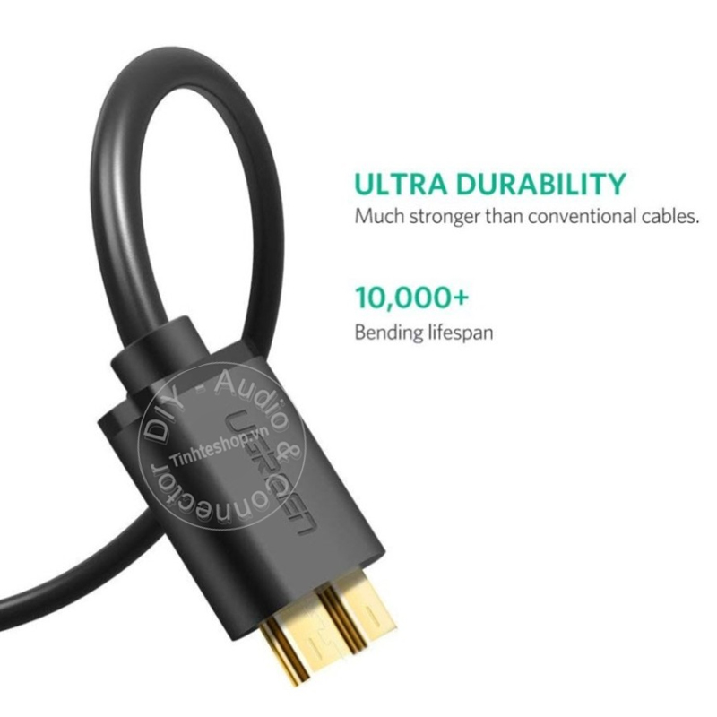 USB 3.0 type A male to micro B male cable