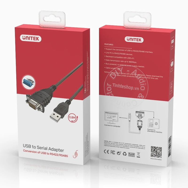 Dây USB to RS 422 485 Unitek Y-1082