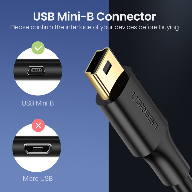 usb type-a to mini 5pin usb cable