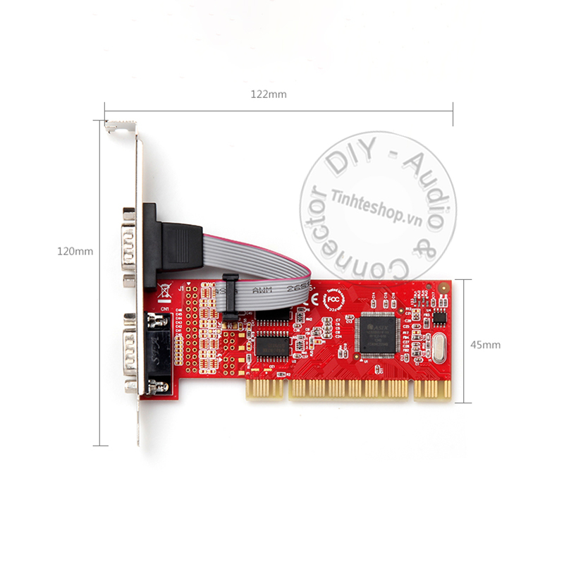 Cạc chuyển PCI sang 2 RS232 DB9 Unitek Y7503