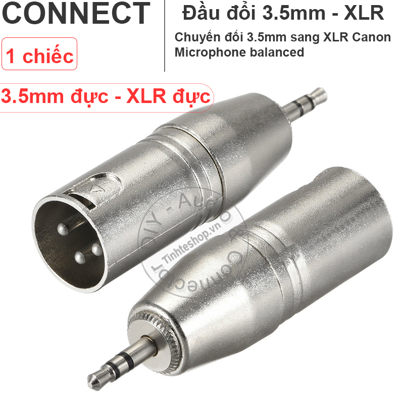 XLR male to 3.5mm adapter
