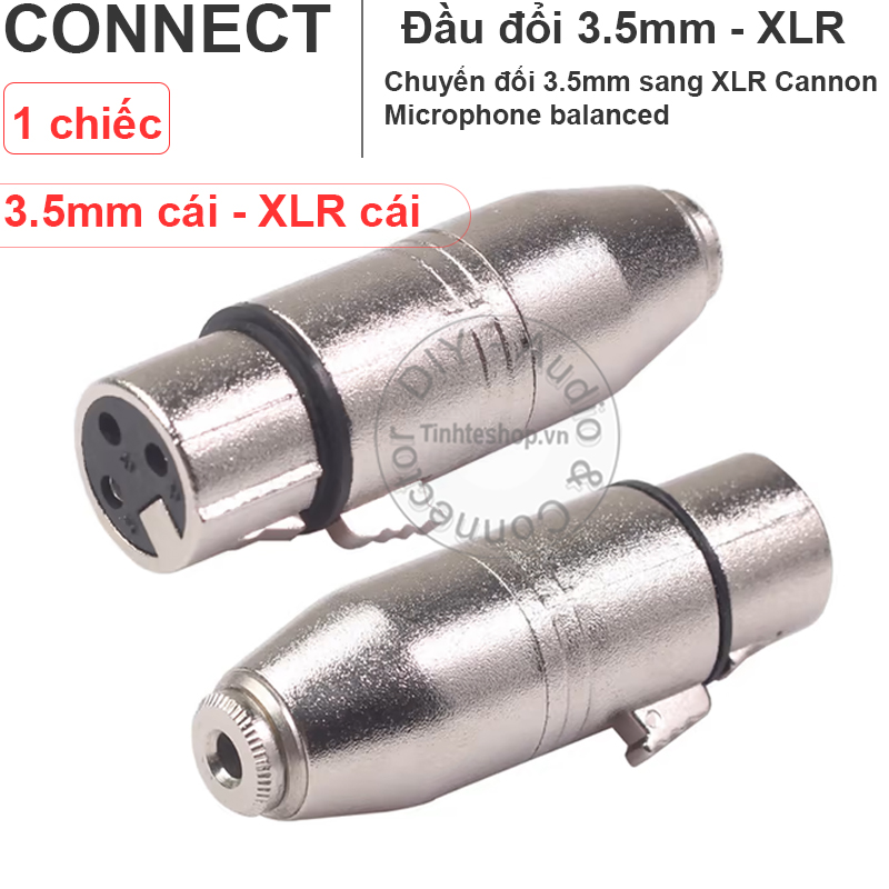 XLR female to 3.5mm female adapter