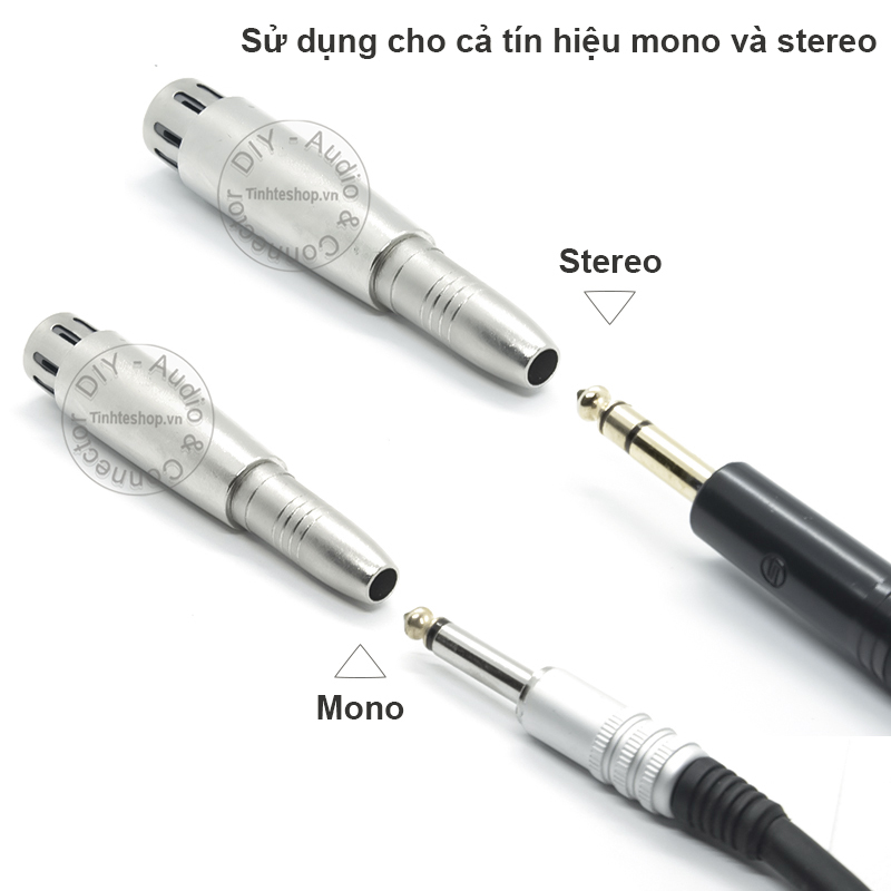 Đầu chuyển 6.5mm sang XLR cái stereo/mono