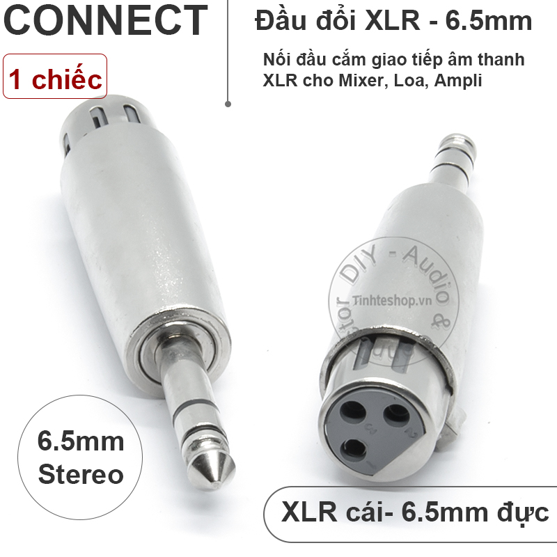 6.35 male stereo to XLR female adapter