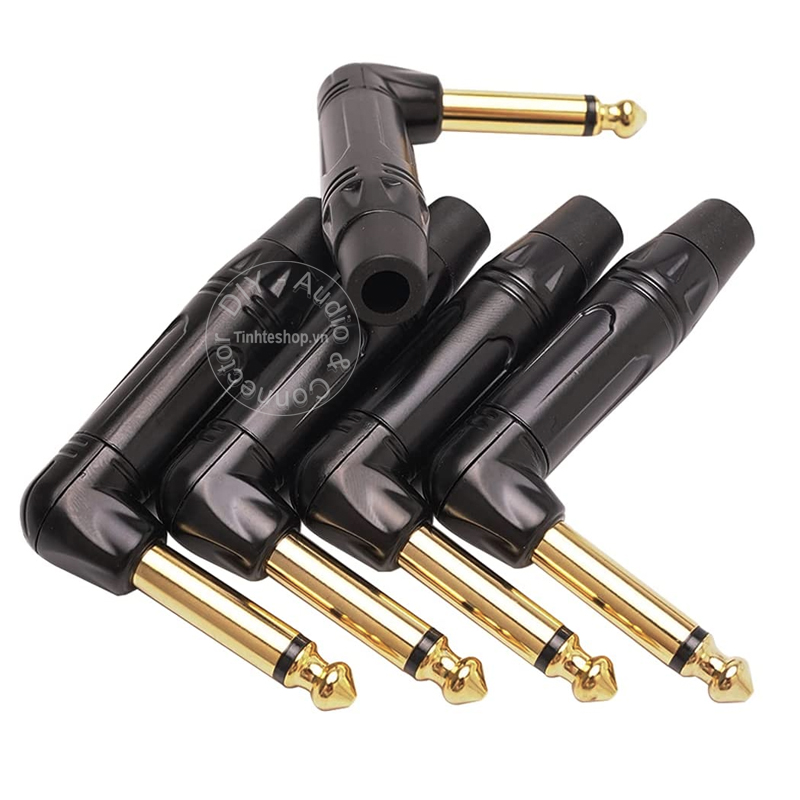 Đầu hàn jack 6.5mm mono cong vuông góc