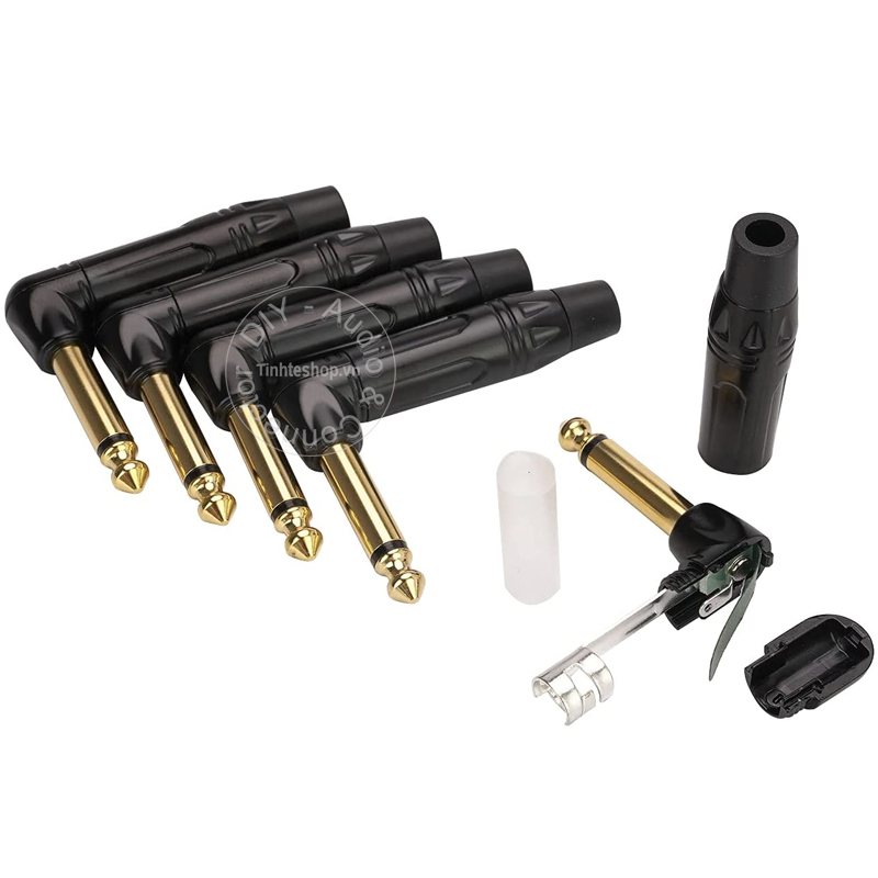 Đầu hàn jack 6.5mm mono cong vuông góc