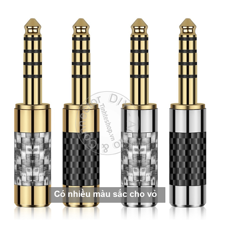 Jack for balanced audio soldering 4.4 OD6mm